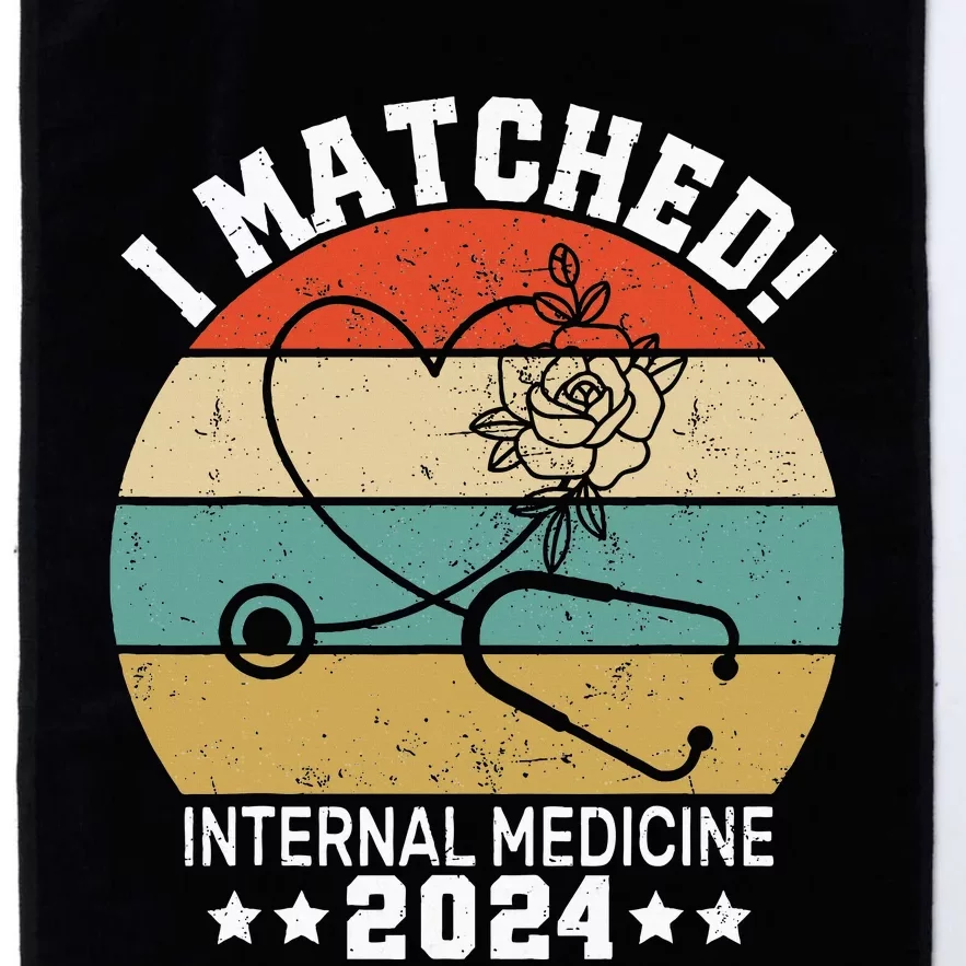 I Matched Internal Medicine 2024 Medical Resident Match Day Platinum Collection Golf Towel