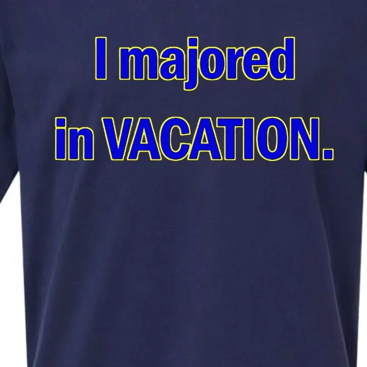 I Majored In Vacation Sueded Cloud Jersey T-Shirt