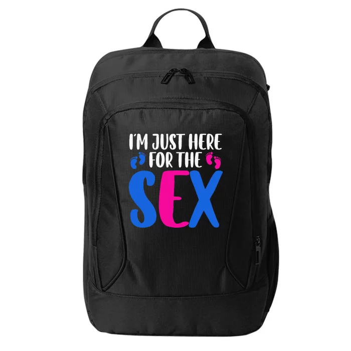 I m just here for the sex Gender Reveal City Backpack