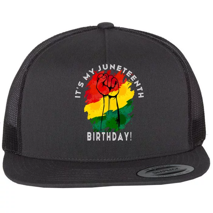 ItS My Juneteenth Birthday! June 19th Party Decoration Flat Bill Trucker Hat