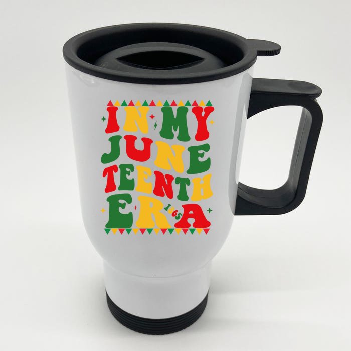 In My Junenth Era Black Freedom 1865 African American Gift Front & Back Stainless Steel Travel Mug