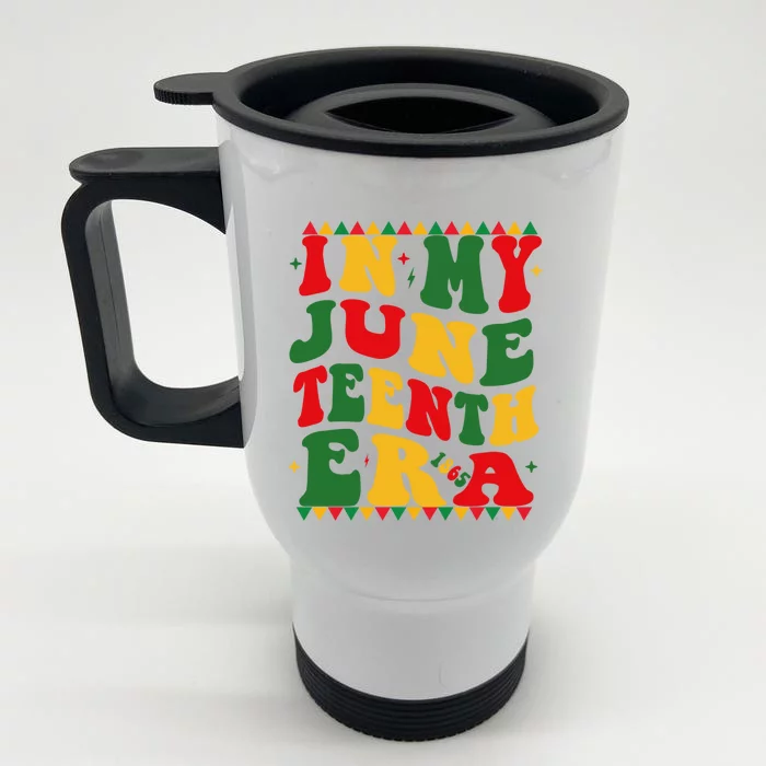 In My Junenth Era Black Freedom 1865 African American Gift Front & Back Stainless Steel Travel Mug