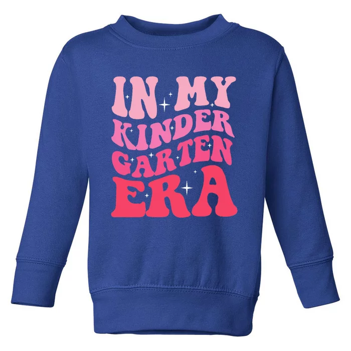 In My Kindergarten Era Groovy Back To School Teacher Student Toddler Sweatshirt