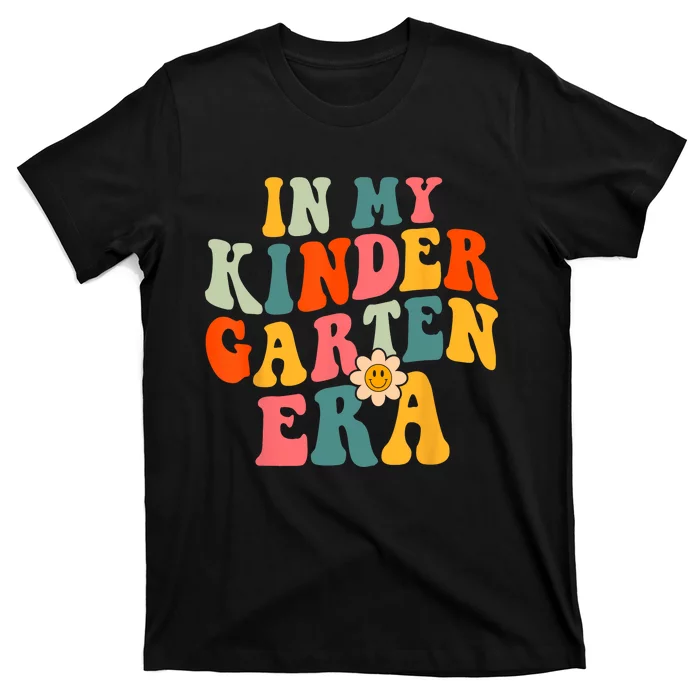 In My Kindergarten Teacher Era Shirts Kinder Groovy Retro T-Shirt