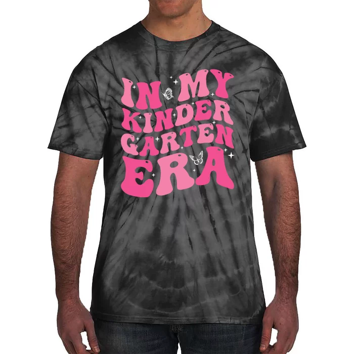 In My Kindergarten Era Groovy Back To School Teacher Student Tie-Dye T-Shirt