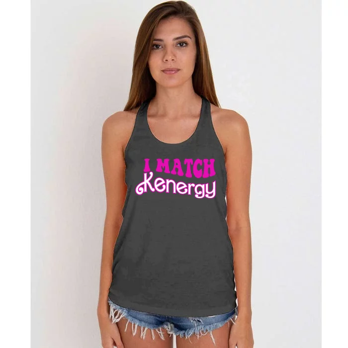 I Match Kenergy Women's Knotted Racerback Tank