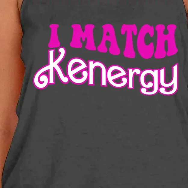 I Match Kenergy Women's Knotted Racerback Tank