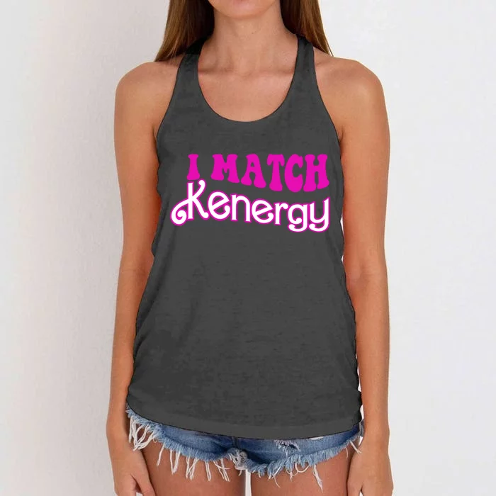 I Match Kenergy Women's Knotted Racerback Tank