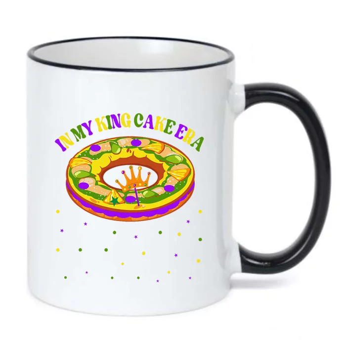 In My King Cake Era Festival Parade Mardi Gras King Cake Era Black Color Changing Mug