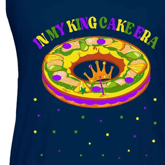 In My King Cake Era Festival Parade Mardi Gras King Cake Era Ladies Essential Flowy Tank