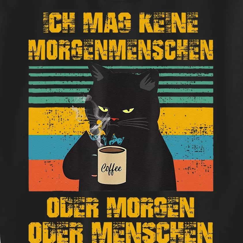 Ich mag keine Morgenmenschen oder Morgen oder Menschen Kids Sweatshirt