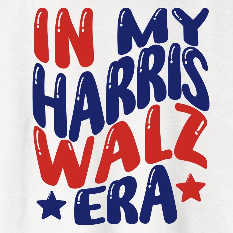 In My Kamala Era Groovy Harris For Madam President 2024 Women's Crop Top Tee