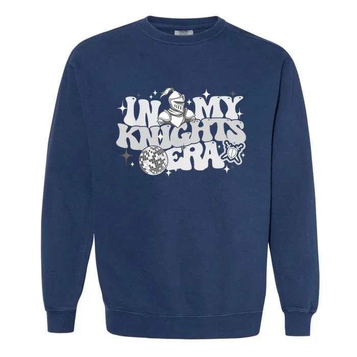 In My Knights Era Back To School Mascot Spirit Game Squad Garment-Dyed Sweatshirt