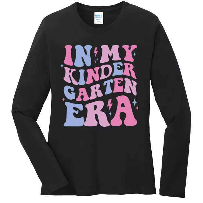 In My Kindergarten Era Retro Kindergartener Ladies Long Sleeve Shirt