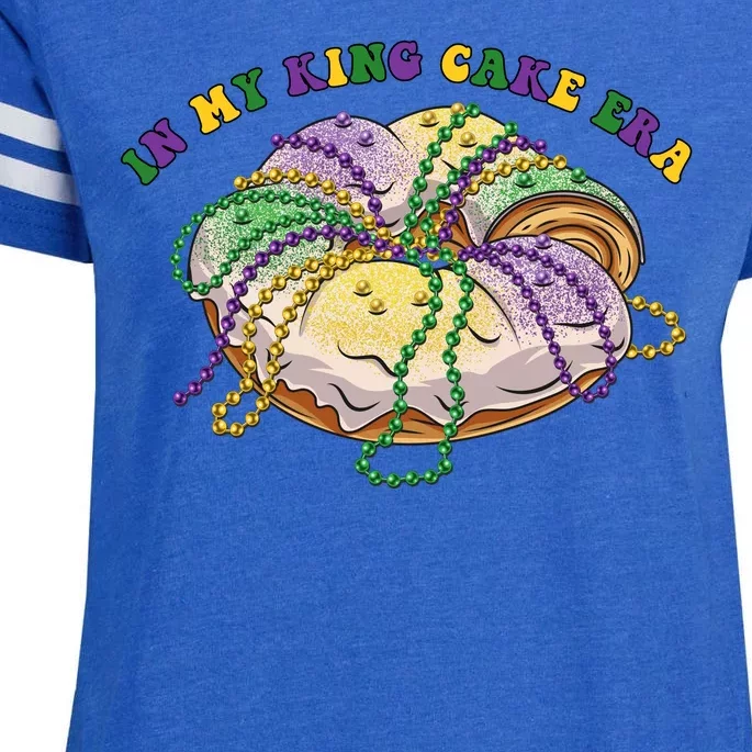 In My King Cake Era Mardi Gras Enza Ladies Jersey Football T-Shirt