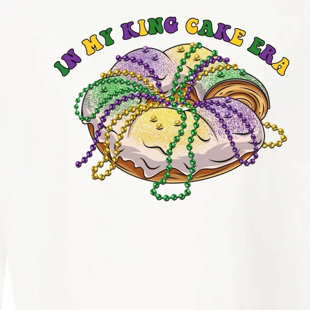 In My King Cake Era Mardi Gras Cropped Pullover Crew