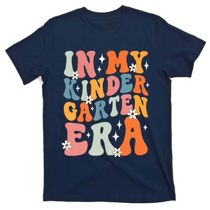 In My Kindergarten Era Groovy Back To School Kinder Teacher T-Shirt