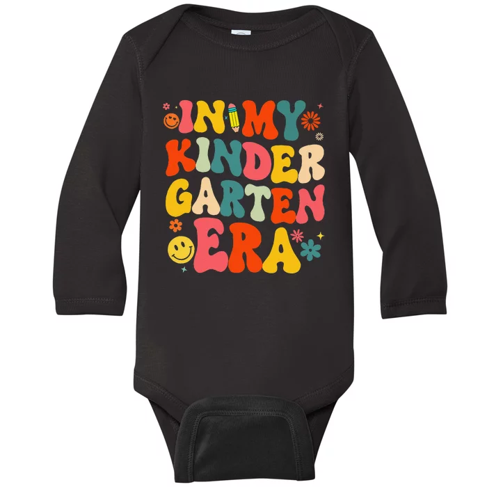 In My Kindergarten Era Retro Back To School Teacher Student Gift Baby Long Sleeve Bodysuit