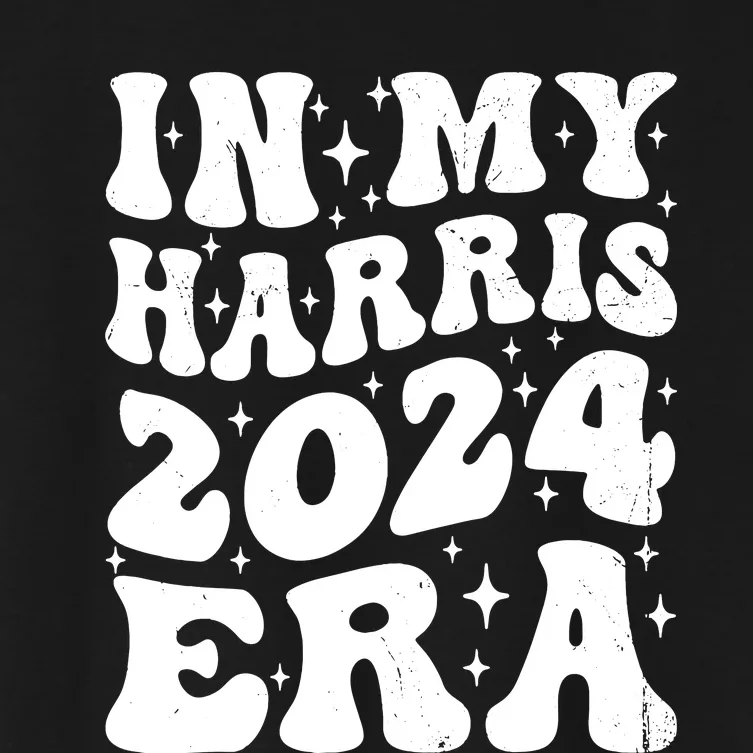 In My Kamala Era Groovy Harris For Madam President 2024 Women's Crop Top Tee