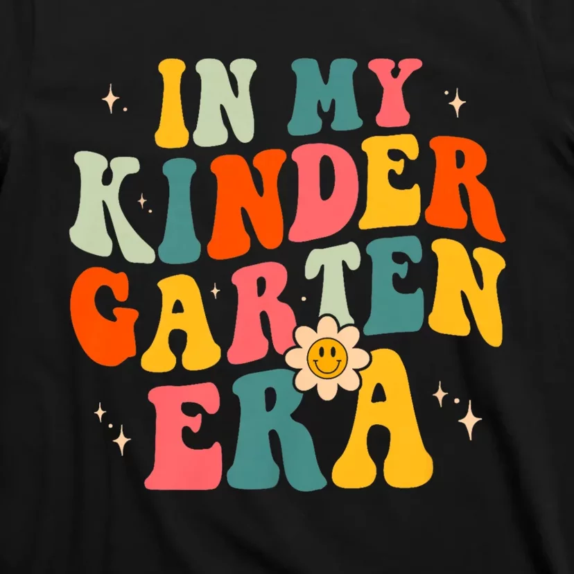 In My Kindergarten Teacher Era Kinder Groovy Retro T-Shirt