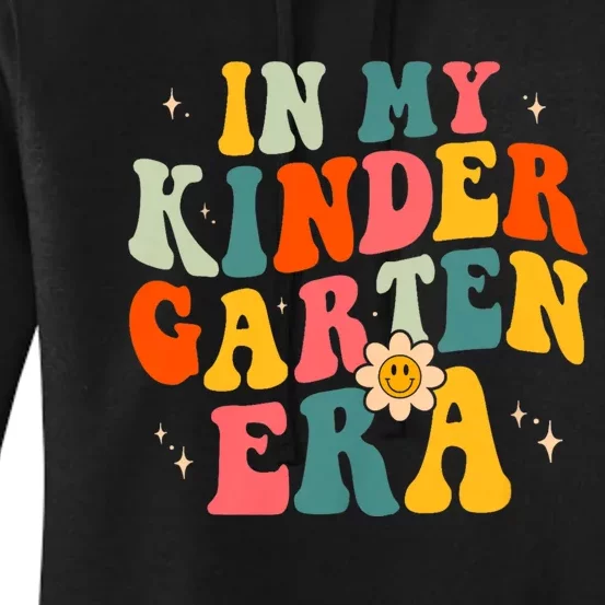 In My Kindergarten Teacher Era Kinder Groovy Retro Women's Pullover Hoodie