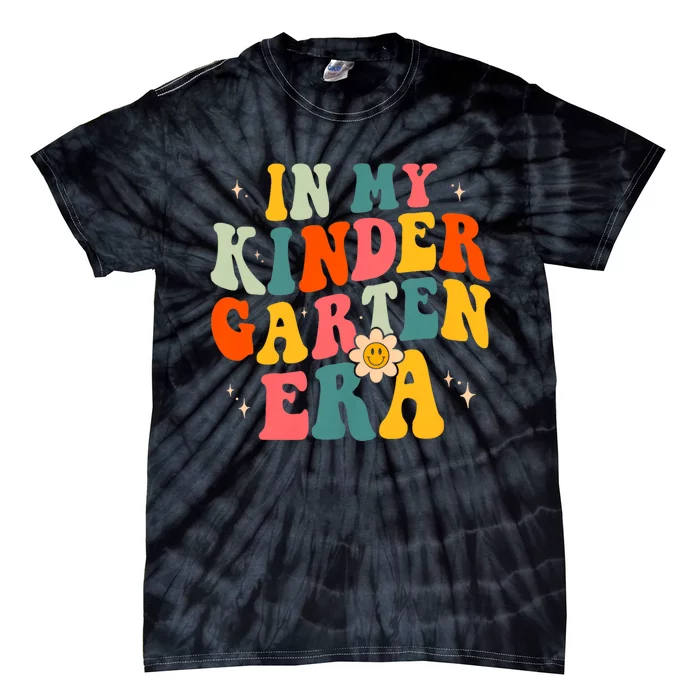 In My Kindergarten Teacher Era Kinder Groovy Retro Tie-Dye T-Shirt