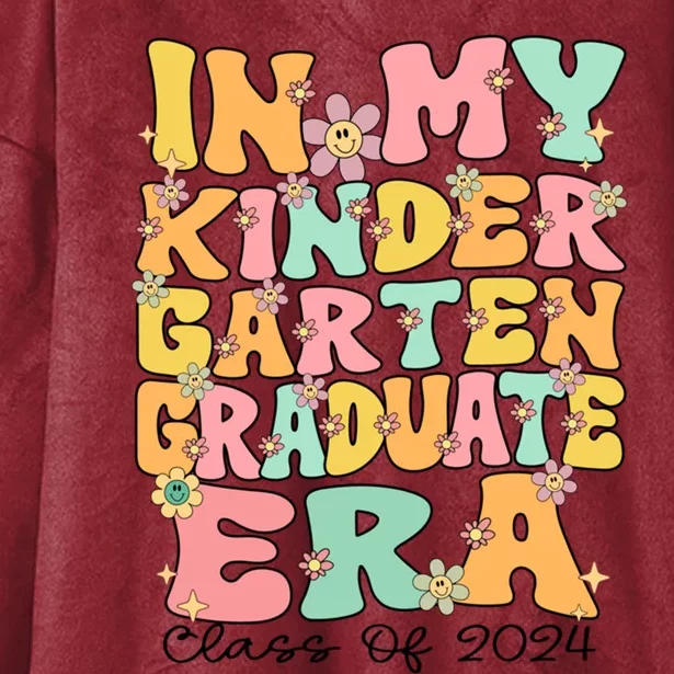 In My Kindergarten Graduate Era Last Day Of Kindergarten Meaningful Gift Hooded Wearable Blanket