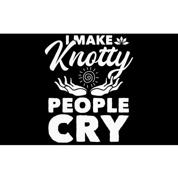 I Make Knotty People Cry Massage Therapist Massotherapist Bumper Sticker