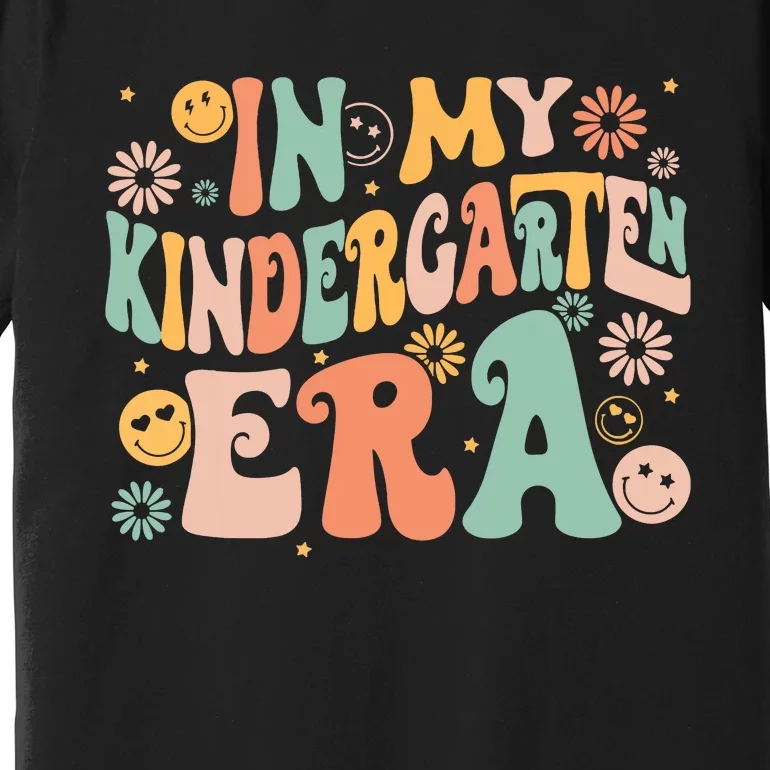 In My Kindergarten Era Retro Back To School Teacher Student Premium T-Shirt