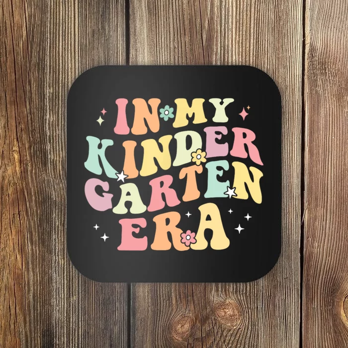 In My Kindergarten Era Retro Back To School Teacher Student Coaster