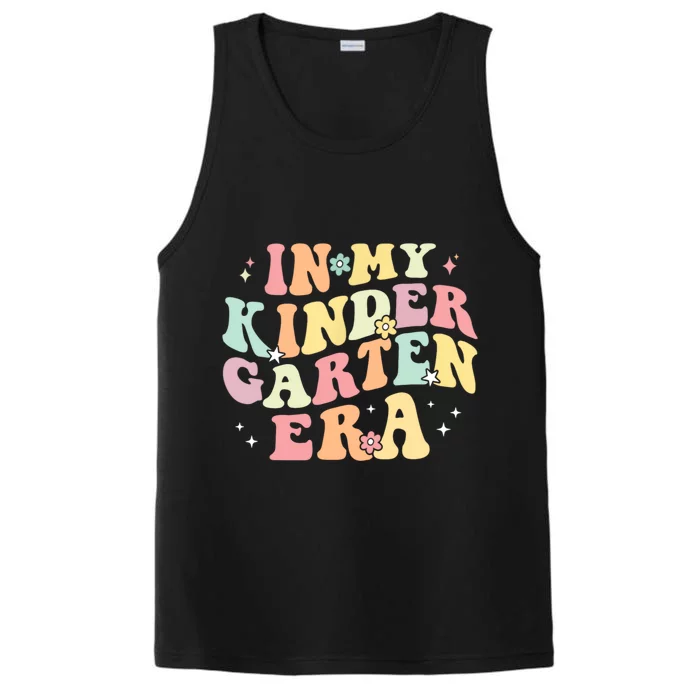 In My Kindergarten Era Retro Back To School Teacher Student Performance Tank