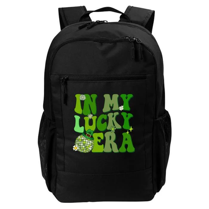 In My Lucky Era St Patrick Paddy Day Retro Disco Funny Daily Commute Backpack