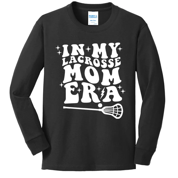 In My Lacrosse Mom Era Kids Long Sleeve Shirt