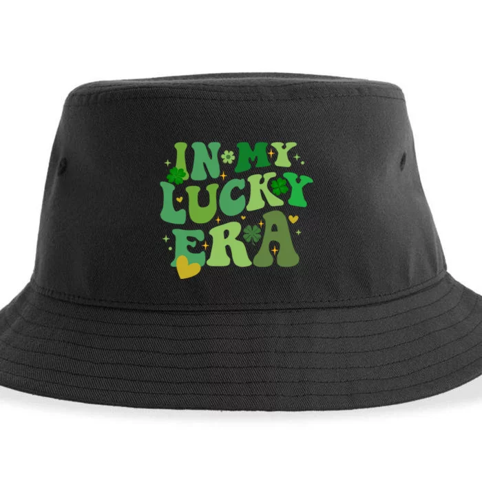 In My Lucky Era St Patricks Day Shamrock Sustainable Bucket Hat