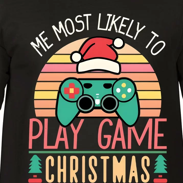 Im More Likely To Play Video Games On Christmas Funny Comfort Colors T-Shirt