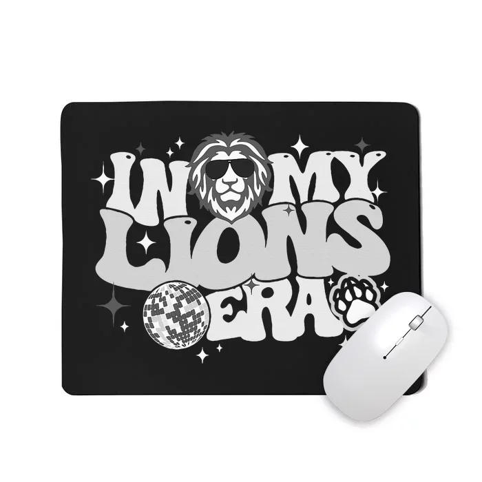 In My Lions Era Back To School Mascot Spirit Game Team Squad Mousepad