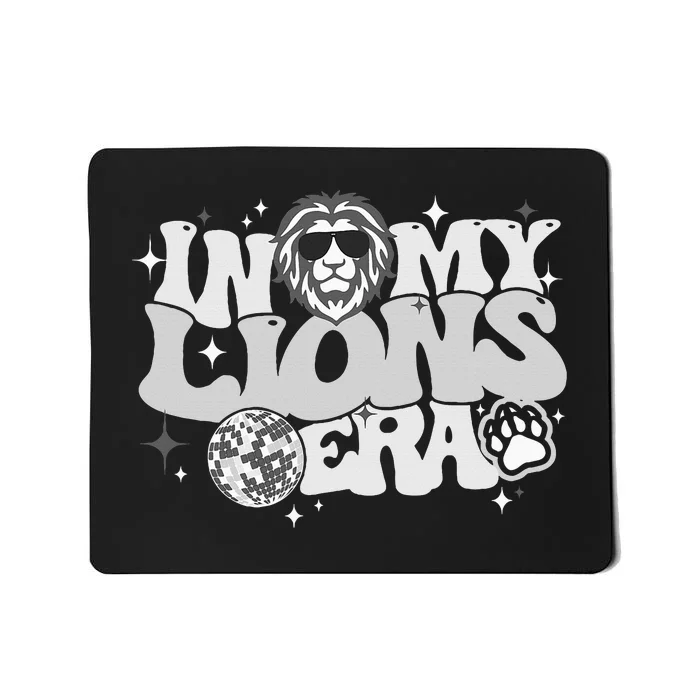 In My Lions Era Back To School Mascot Spirit Game Team Squad Mousepad