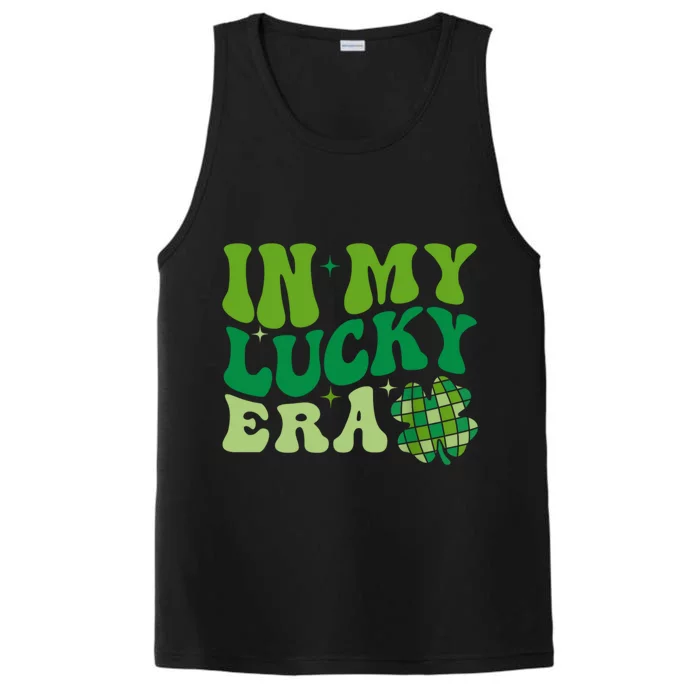 In My Lucky Era St Patricks Day Retro Groovy Performance Tank