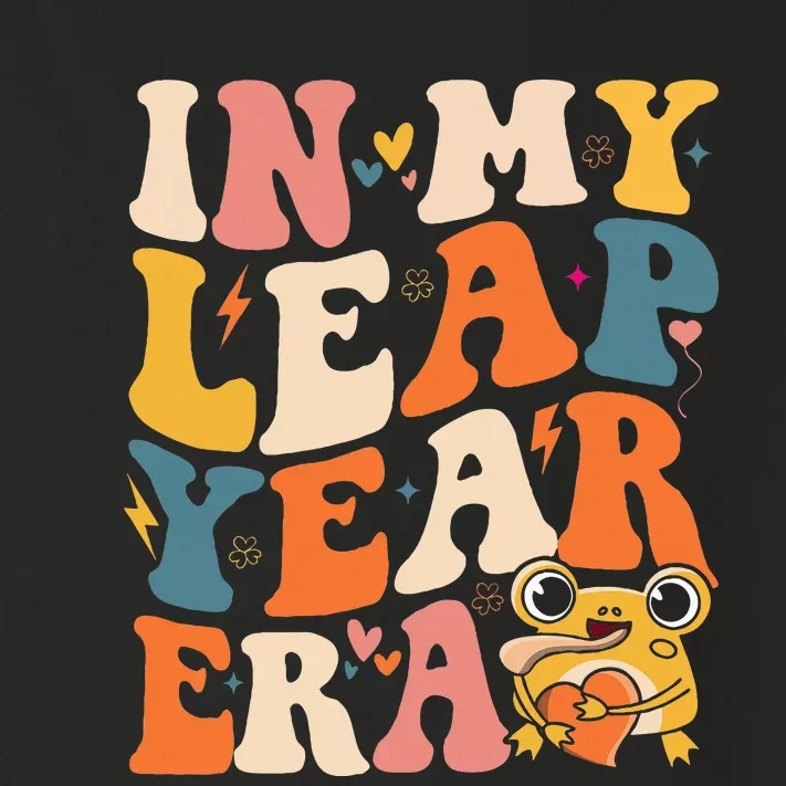 In My Leap Year Era Leap Year 2024 Birthday Groovy Toddler Long Sleeve Shirt