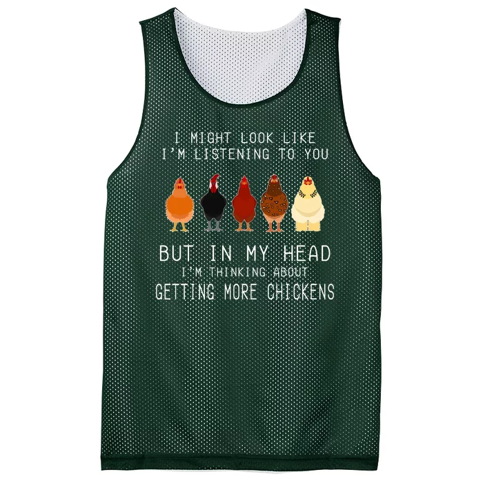 I Might Look Like I'm Listening To You But In My Head Mesh Reversible Basketball Jersey Tank