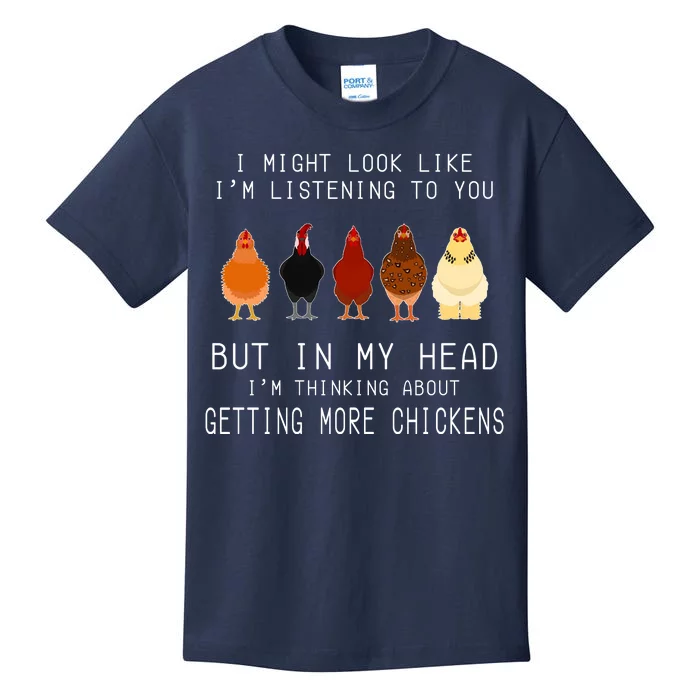 I Might Look Like I'm Listening To You But In My Head Kids T-Shirt