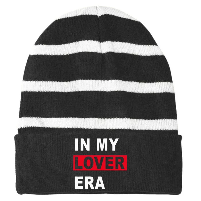 In My Lovers Era Striped Beanie with Solid Band