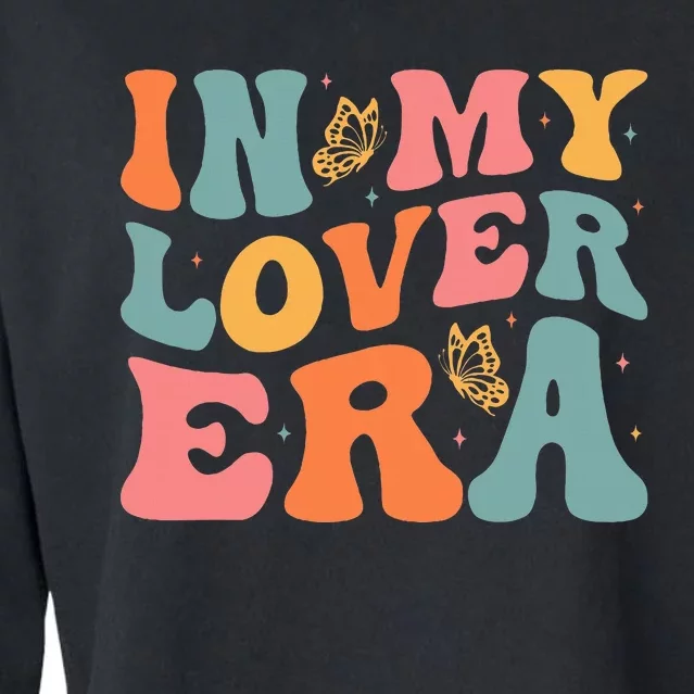 In My Lover Era Engagement Bride Cropped Pullover Crew