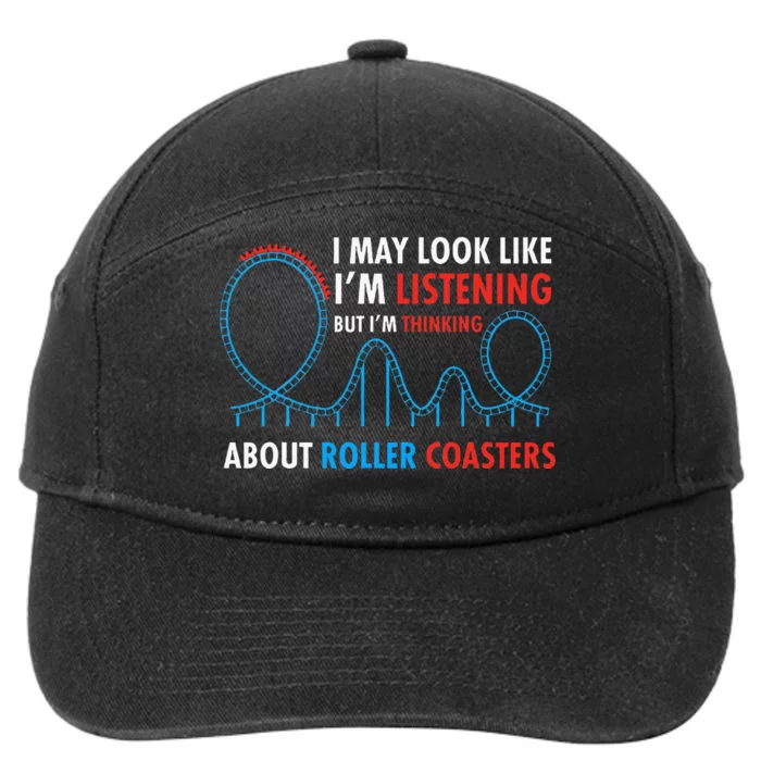 I May Look Like IM Listening Roller Coaster Lover 7-Panel Snapback Hat