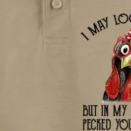 I May Look Calm But In My Head I've Pecked You 3 Times Gift Dry Zone Grid Performance Polo