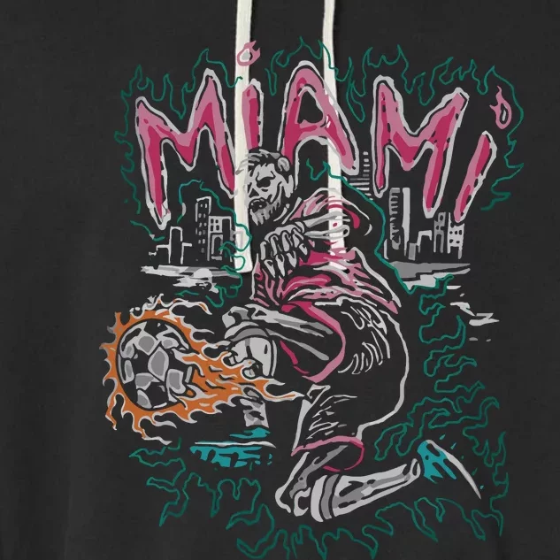 Inter Miami Leo 10 Garment-Dyed Fleece Hoodie