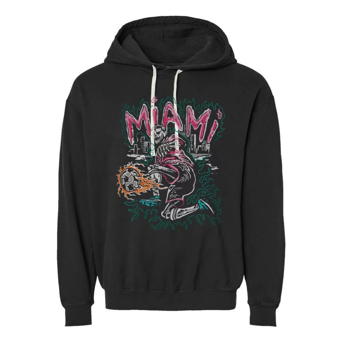 Inter Miami Leo 10 Garment-Dyed Fleece Hoodie