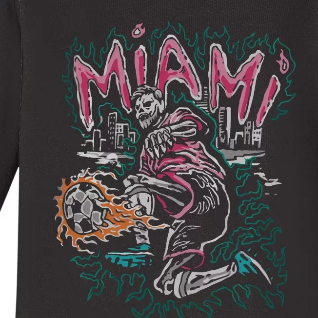 Inter Miami Leo 10 Baby Long Sleeve Bodysuit