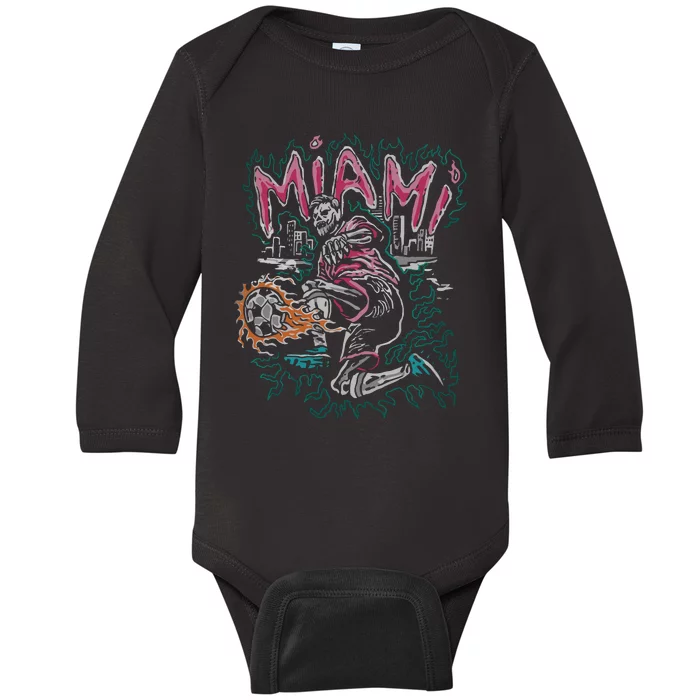 Inter Miami Leo 10 Baby Long Sleeve Bodysuit