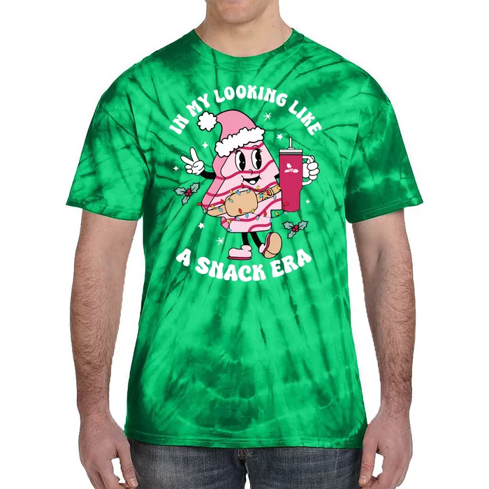 In My Looking Like A Snack Funny Christmas Tree Cakes Tie-Dye T-Shirt